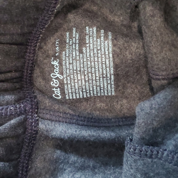 LAST ONE Cat & Jack Bone Glow in the Dark Sweatpants Joggers Size Small 6/7 - Picture 6 of 7